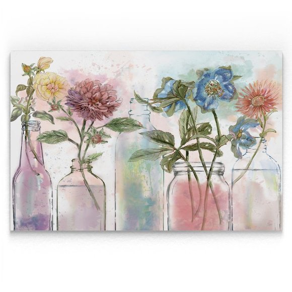 Vintage Bottle Collection Gallery Wrap - Picture 3 of 3